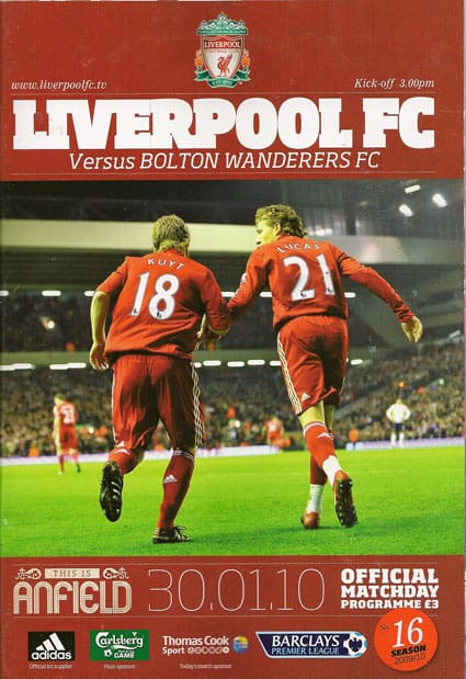 Liverpool FC v Bolton Wanderers FC